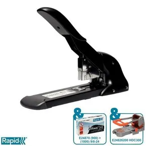 Rapid Fashion HD210 Hefter mit hoher Kapazität, schwarz